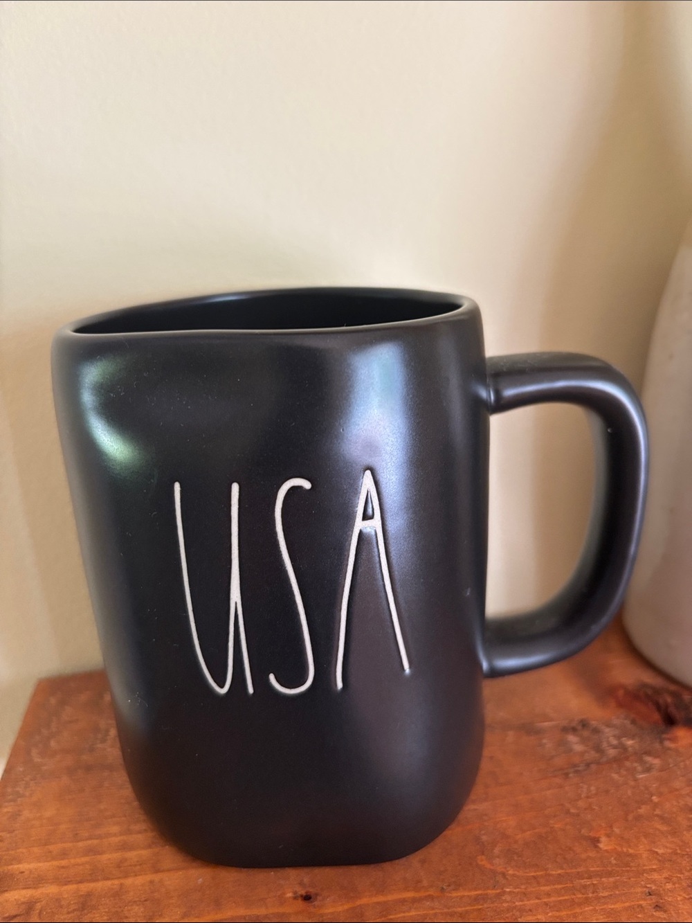 Rae Dunn Black USA Mug